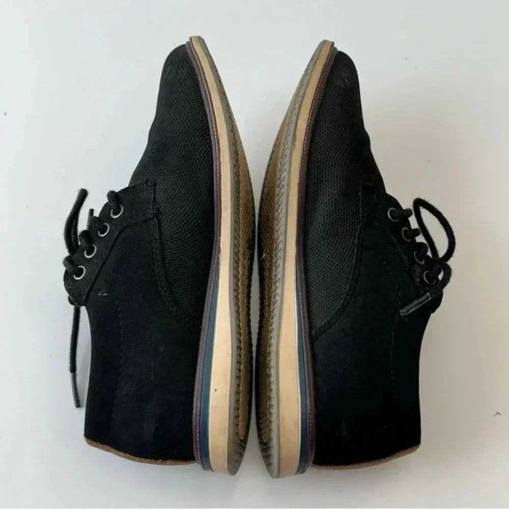 Max + Jake Lil Oscar Oxford Dress‎ Shoes Kids Boys Size 2M Black Suede Like